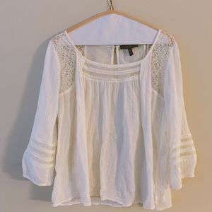 Jessica Simpson White cotton Blouse with lace